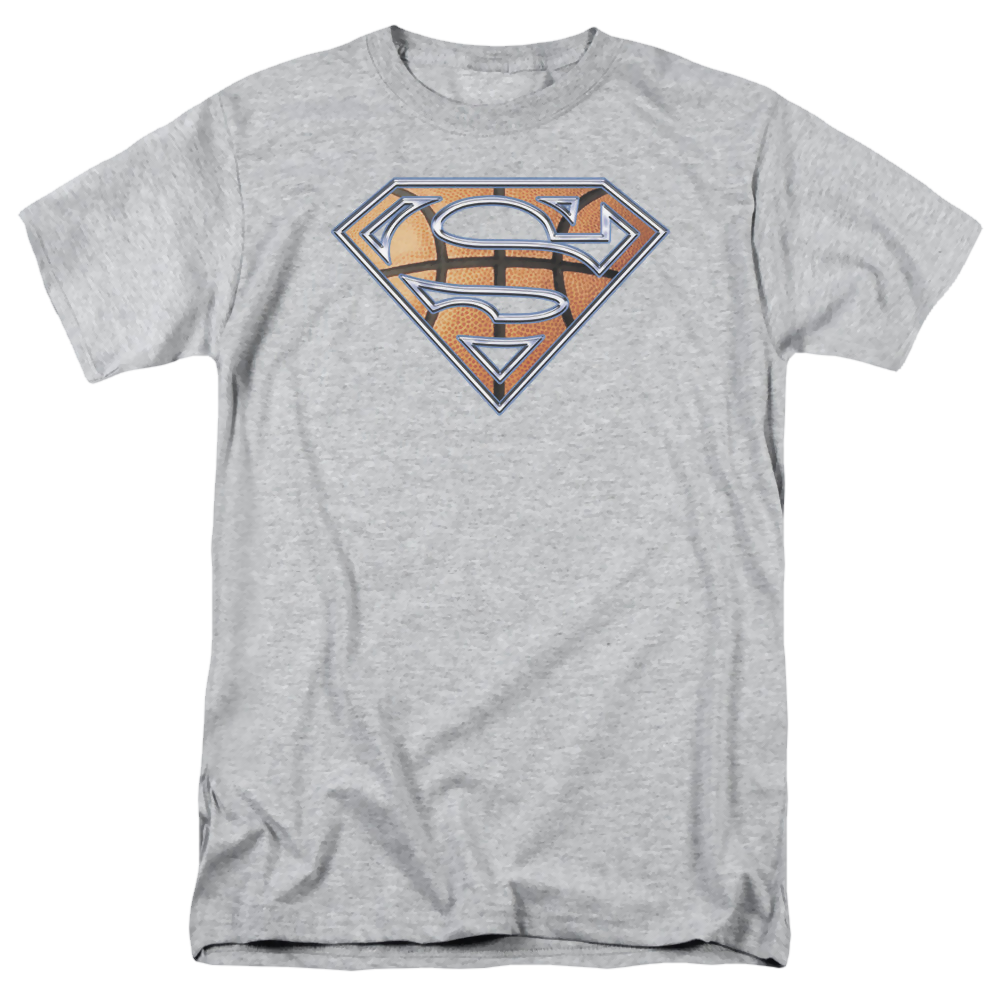 Superman Basketball Shield - Men's Regular Fit T-Shirt Men's Regular Fit T-Shirt Superman   
