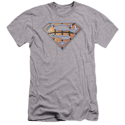 Superman Basketball Shield - Men's Premium Slim Fit T-Shirt Men's Premium Slim Fit T-Shirt Superman   