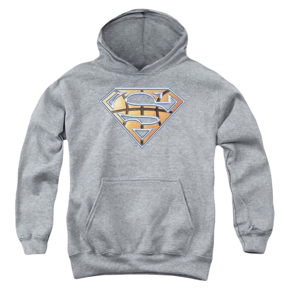 Superman Basketball Shield - Youth Hoodie Youth Hoodie (Ages 8-12) Superman   