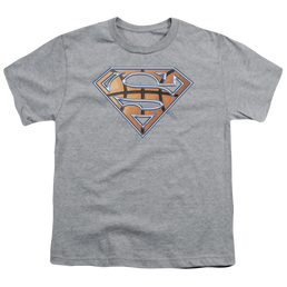Superman Basketball Shield - Youth T-Shirt Youth T-Shirt (Ages 8-12) Superman   