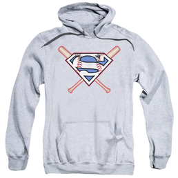Superman Crossed Bats - Pullover Hoodie Pullover Hoodie Superman   