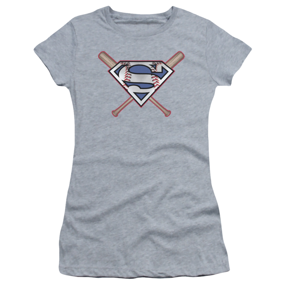 Superman Crossed Bats - Juniors T-Shirt Juniors T-Shirt Superman   