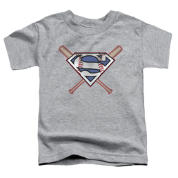 Superman Crossed Bats - Toddler T-Shirt Toddler T-Shirt Superman   