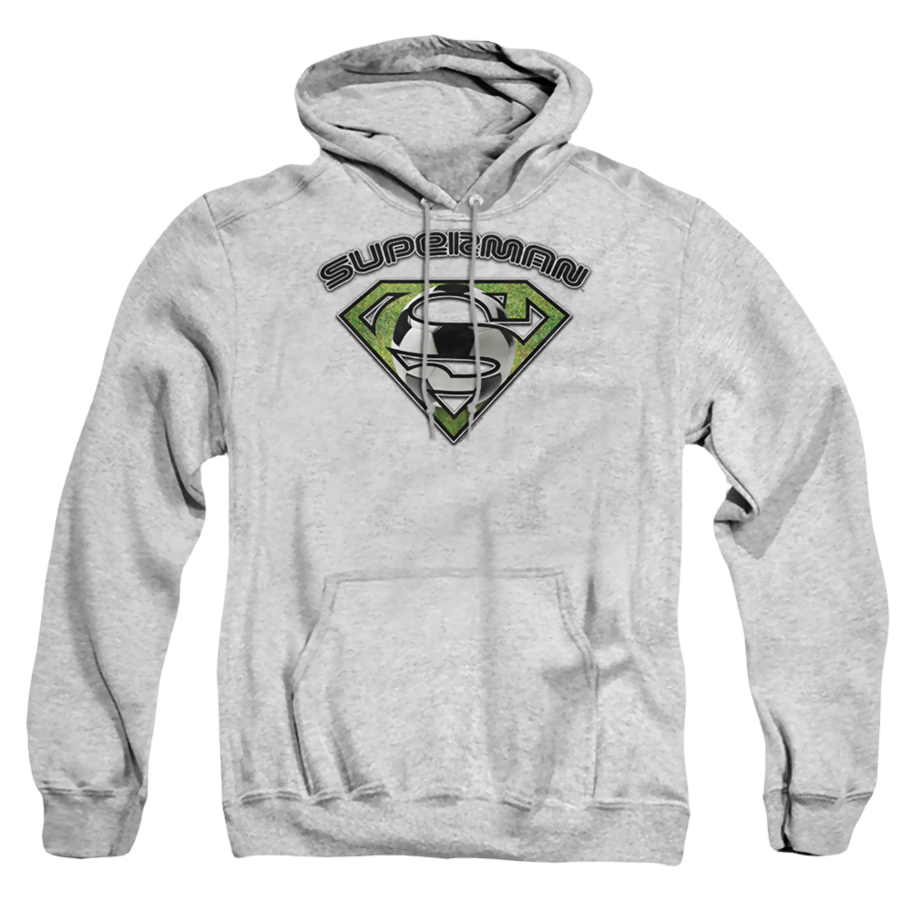 Superman Soccer Shield - Pullover Hoodie Pullover Hoodie Superman   
