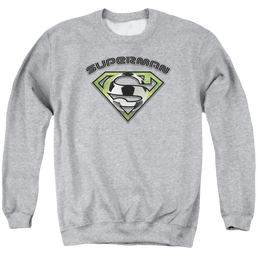 Superman Soccer Shield - Men's Crewneck Sweatshirt Men's Crewneck Sweatshirt Superman   
