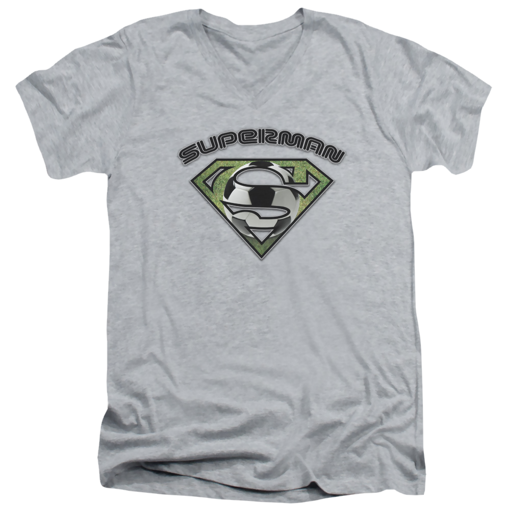 Superman Soccer Shield - Men's V-Neck T-Shirt Men's V-Neck T-Shirt Superman   