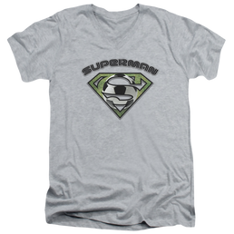 Superman Soccer Shield - Men's V-Neck T-Shirt Men's V-Neck T-Shirt Superman   