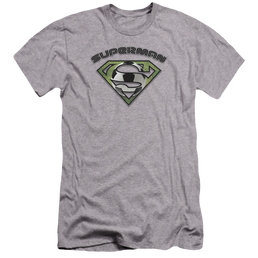 Superman Soccer Shield - Men's Premium Slim Fit T-Shirt Men's Premium Slim Fit T-Shirt Superman   