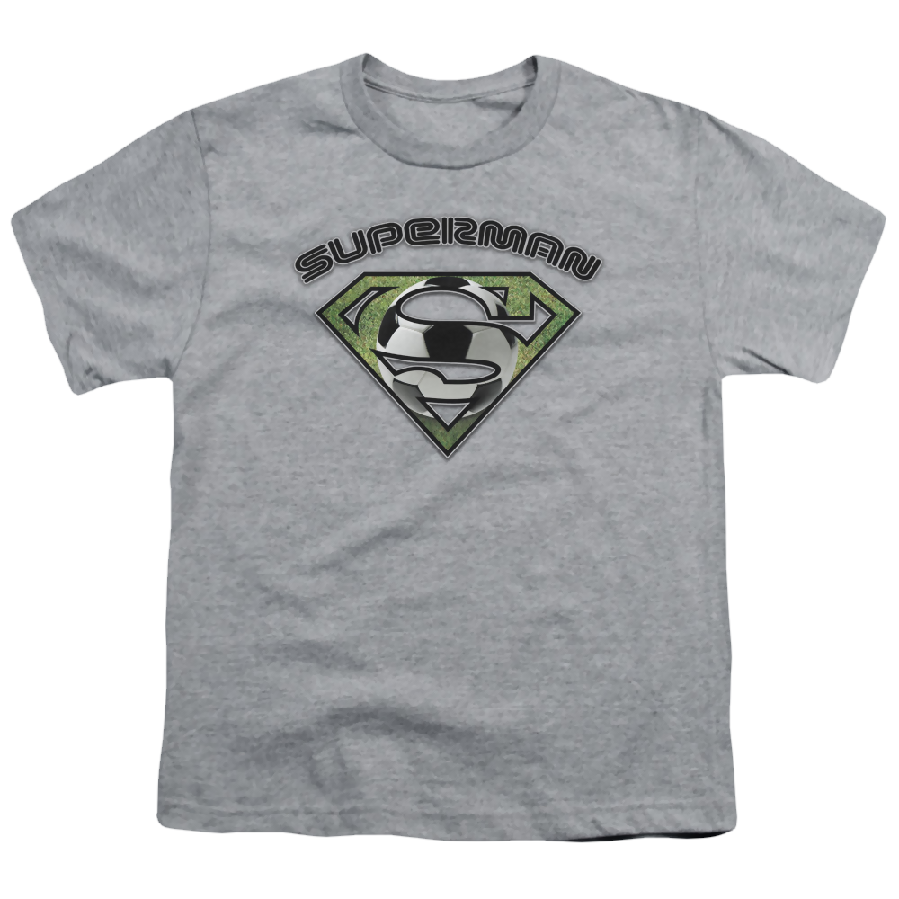 Superman Soccer Shield - Youth T-Shirt Youth T-Shirt (Ages 8-12) Superman   
