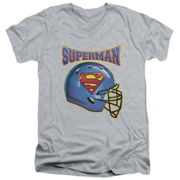Superman Helmet - Men's V-Neck T-Shirt Men's V-Neck T-Shirt Superman   