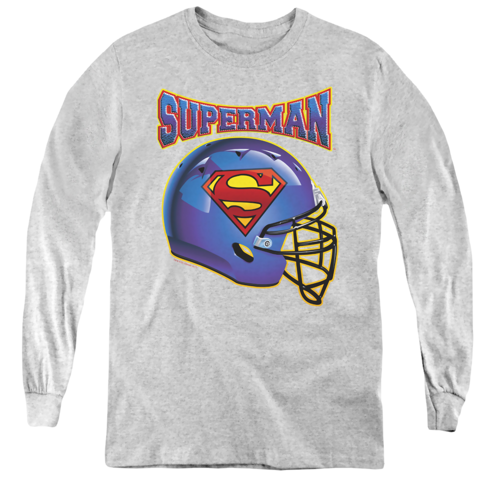 Superman Helmet - Youth Long Sleeve T-Shirt Youth Long Sleeve T-Shirt Superman   