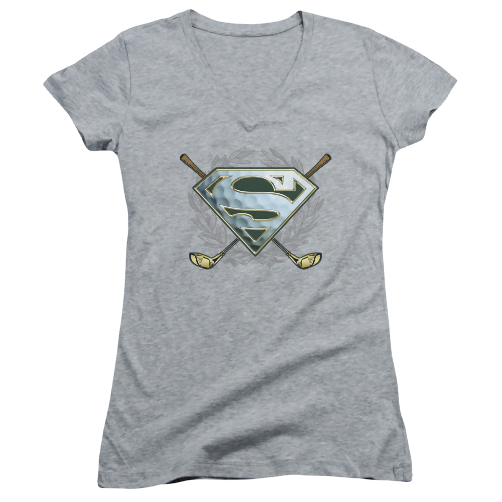 Superman Fore! - Juniors V-Neck T-Shirt Juniors V-Neck T-Shirt Superman   