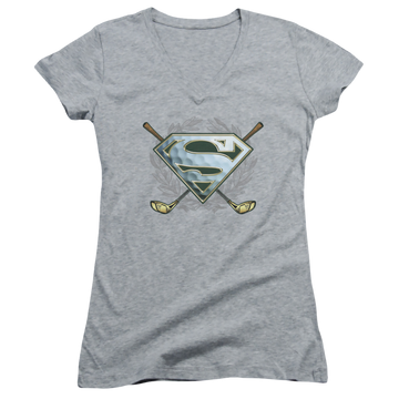 Superman Fore! - Juniors V-Neck T-Shirt Juniors V-Neck T-Shirt Superman   
