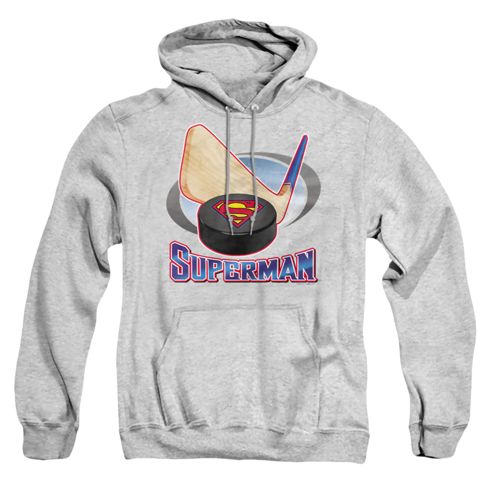 Superman Hockey Stick - Pullover Hoodie Pullover Hoodie Superman   