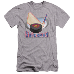 Superman Hockey Stick - Men's Premium Slim Fit T-Shirt Men's Premium Slim Fit T-Shirt Superman   