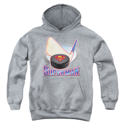 Superman Hockey Stick - Youth Hoodie Youth Hoodie (Ages 8-12) Superman   