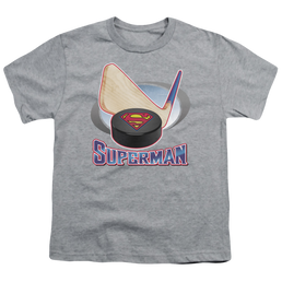 Superman Hockey Stick - Youth T-Shirt Youth T-Shirt (Ages 8-12) Superman   