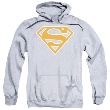Superman Burnt Orange&amp;white Shield Pullover Hoodie Pullover Hoodie Superman   
