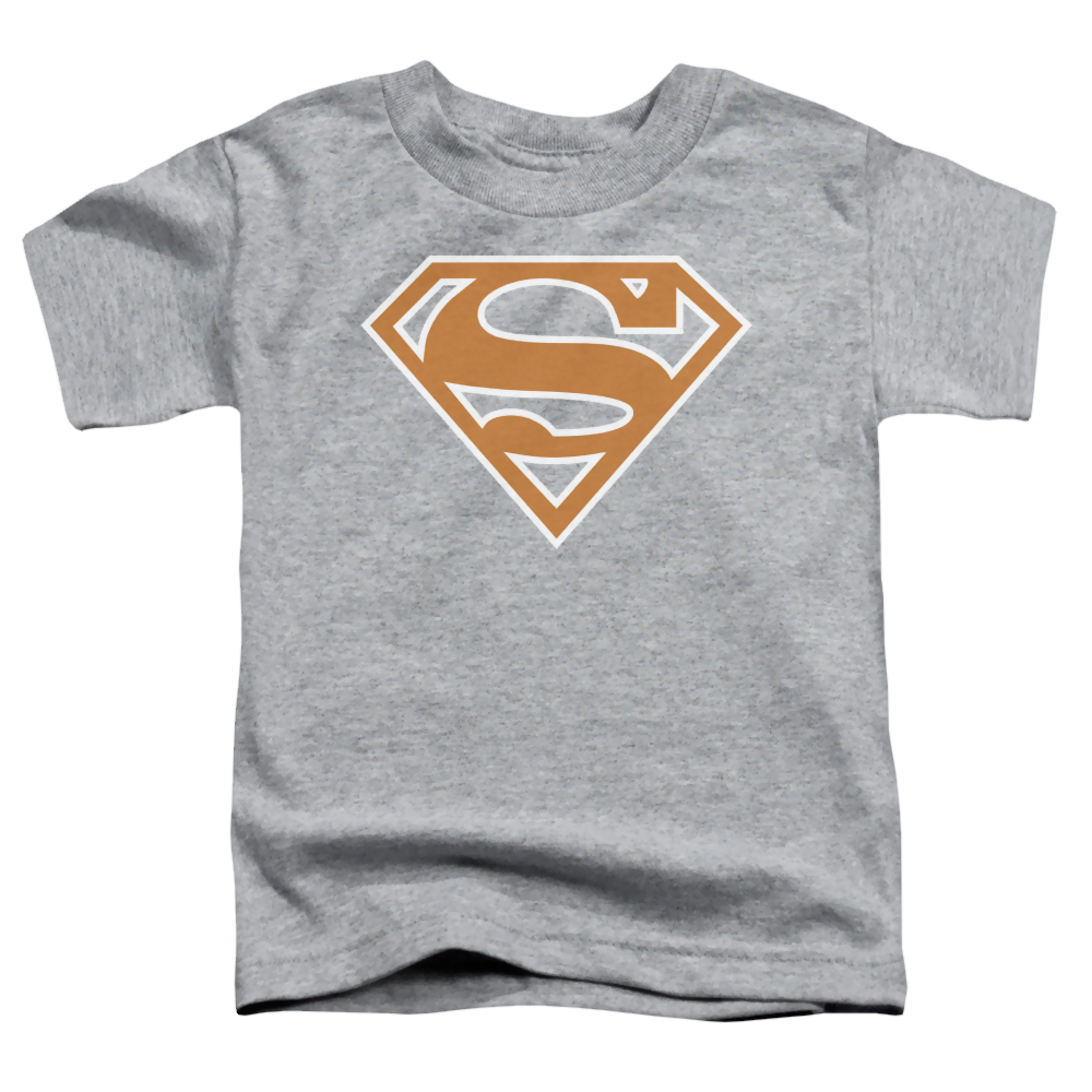 Superman Burnt Orange&White Shield - Toddler T-Shirt Toddler T-Shirt Superman   