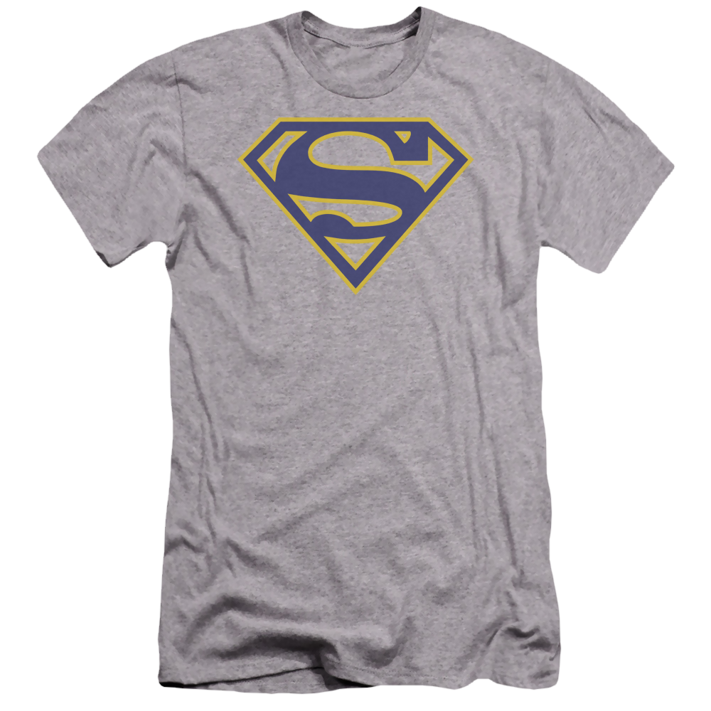 Superman Maize & Blue Shield - Men's Premium Slim Fit T-Shirt Men's Premium Slim Fit T-Shirt Superman   