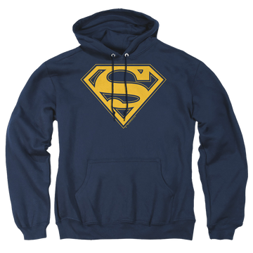 Superman Maize & Blue Shield - Pullover Hoodie Pullover Hoodie Superman   