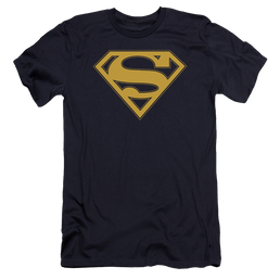 Superman Maize & Blue Shield - Men's Premium Slim Fit T-Shirt Men's Premium Slim Fit T-Shirt Superman   