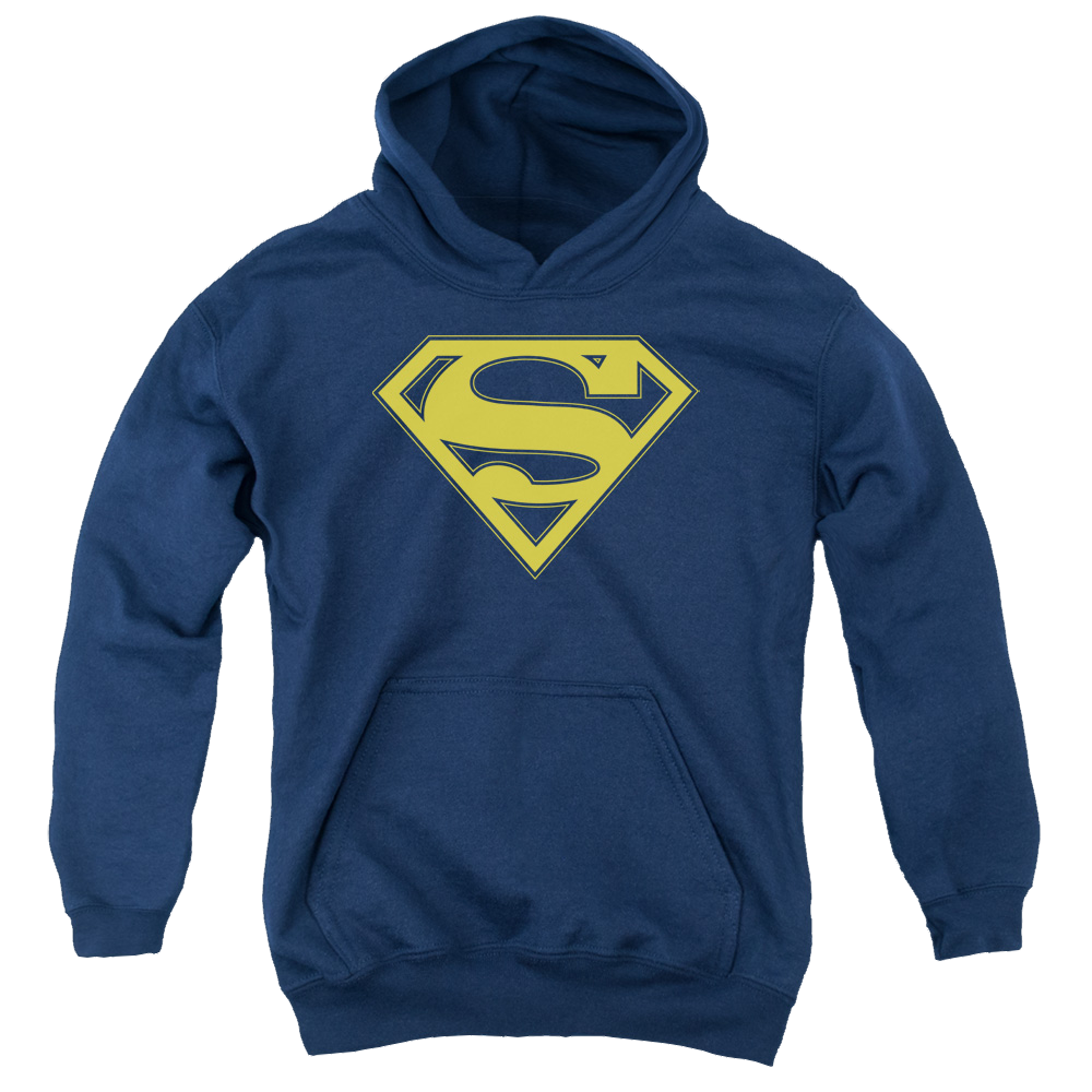 Superman Maize & Blue Shield - Youth Hoodie Youth Hoodie (Ages 8-12) Superman   
