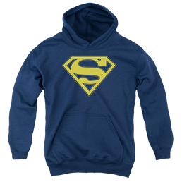 Superman Maize & Blue Shield - Youth Hoodie Youth Hoodie (Ages 8-12) Superman   