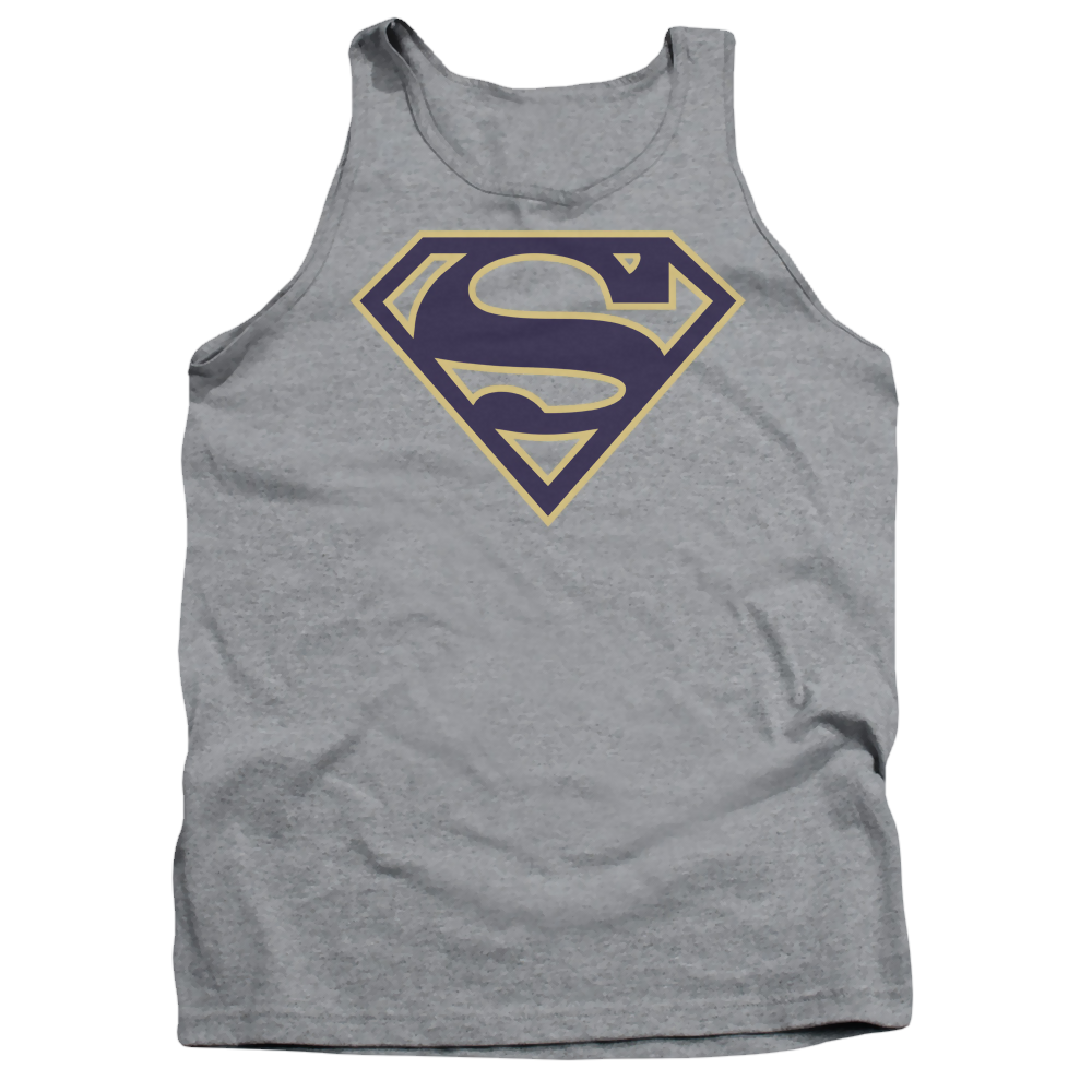 Superman Navy & Gold Shield - Men's Tank Top Men's Tank Superman   