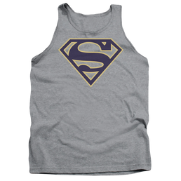 Superman Navy & Gold Shield - Men's Tank Top Men's Tank Superman   