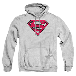 Superman Red & Black Shield - Pullover Hoodie Pullover Hoodie Superman   