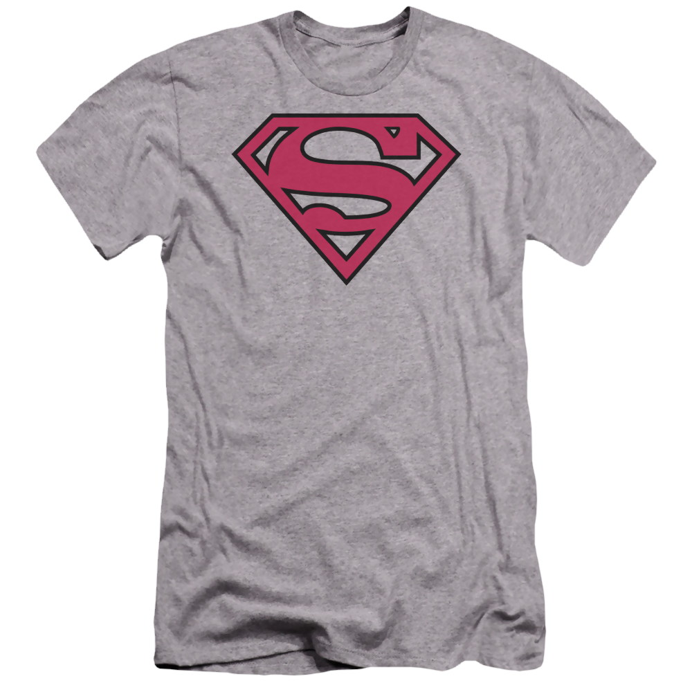Superman Red & Black Shield - Men's Premium Slim Fit T-Shirt Men's Premium Slim Fit T-Shirt Superman   