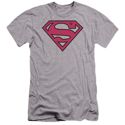 Superman Red & Black Shield - Men's Premium Slim Fit T-Shirt Men's Premium Slim Fit T-Shirt Superman   