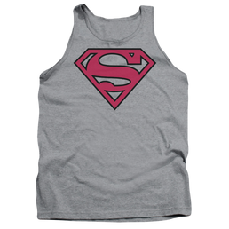 Superman Red & Black Shield - Men's Tank Top Men's Tank Superman   