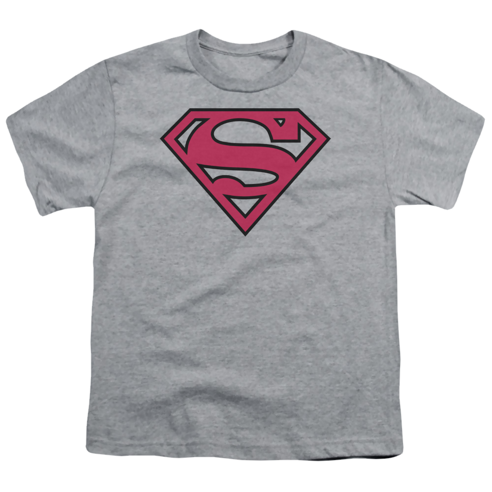Superman Red & Black Shield - Youth T-Shirt Youth T-Shirt (Ages 8-12) Superman   