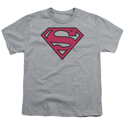 Superman Red & Black Shield - Youth T-Shirt Youth T-Shirt (Ages 8-12) Superman   