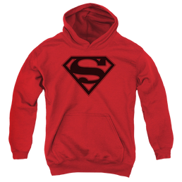 Superman Red & Black Shield - Youth Hoodie Youth Hoodie (Ages 8-12) Superman   