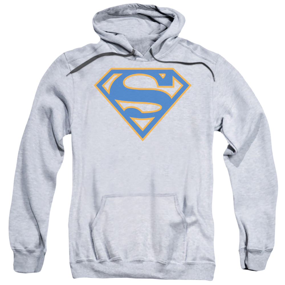 Superman Blue & Orange Shield - Pullover Hoodie Pullover Hoodie Superman   