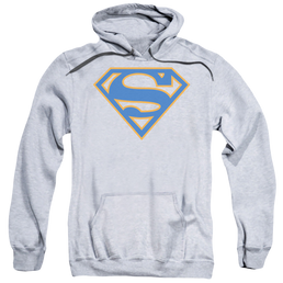 Superman Blue & Orange Shield - Pullover Hoodie Pullover Hoodie Superman   