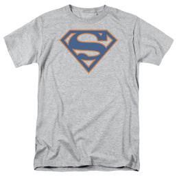 Superman Blue & Orange Shield - Men's Regular Fit T-Shirt Men's Regular Fit T-Shirt Superman   