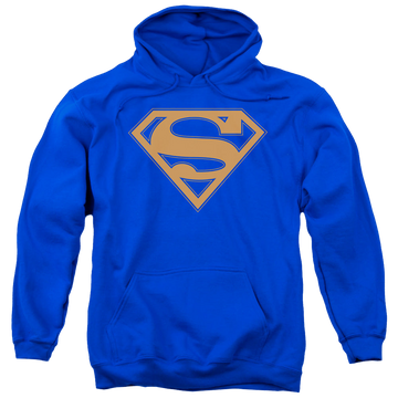 Superman Blue & Orange Shield - Pullover Hoodie Pullover Hoodie Superman   