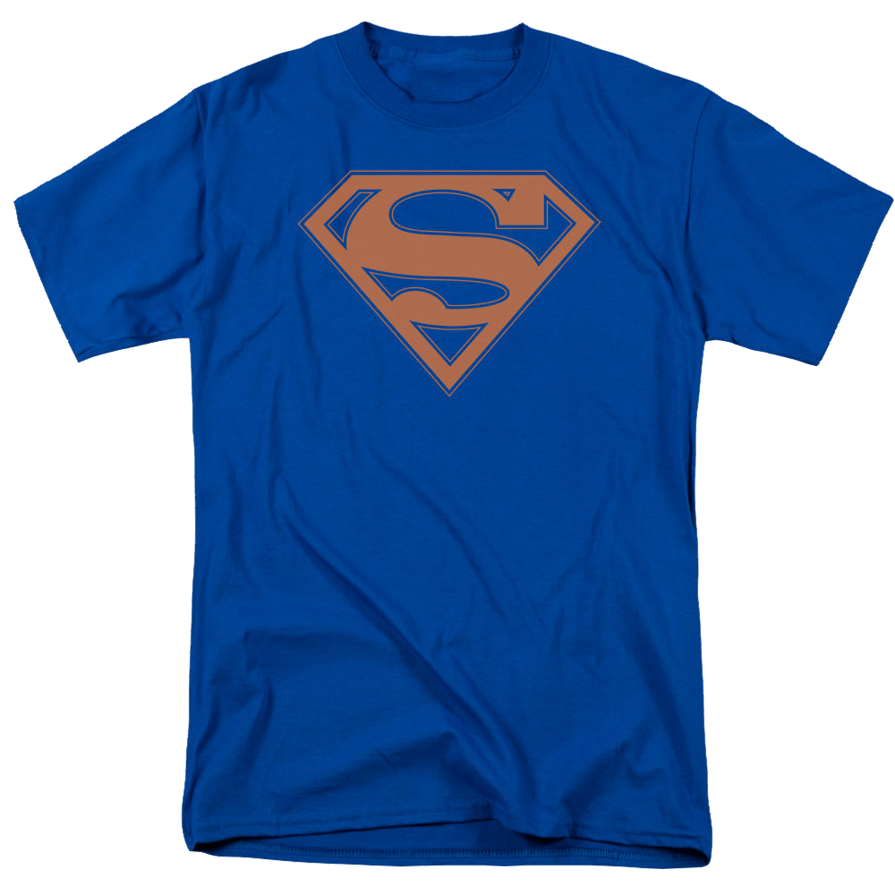 Superman Blue & Orange Shield - Men's Regular Fit T-Shirt Men's Regular Fit T-Shirt Superman   