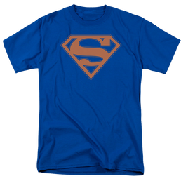 Superman Blue & Orange Shield - Men's Regular Fit T-Shirt Men's Regular Fit T-Shirt Superman   