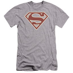 Superman Crimson & Cream Shield - Men's Premium Slim Fit T-Shirt Men's Premium Slim Fit T-Shirt Superman   