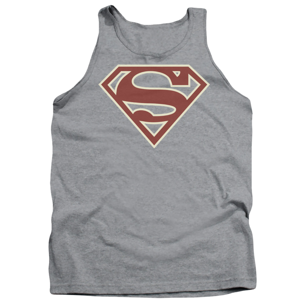 Superman Crimson & Cream Shield - Men's Tank Top Men's Tank Superman   