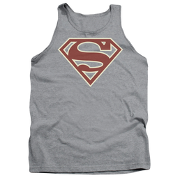 Superman Crimson & Cream Shield - Men's Tank Top Men's Tank Superman   