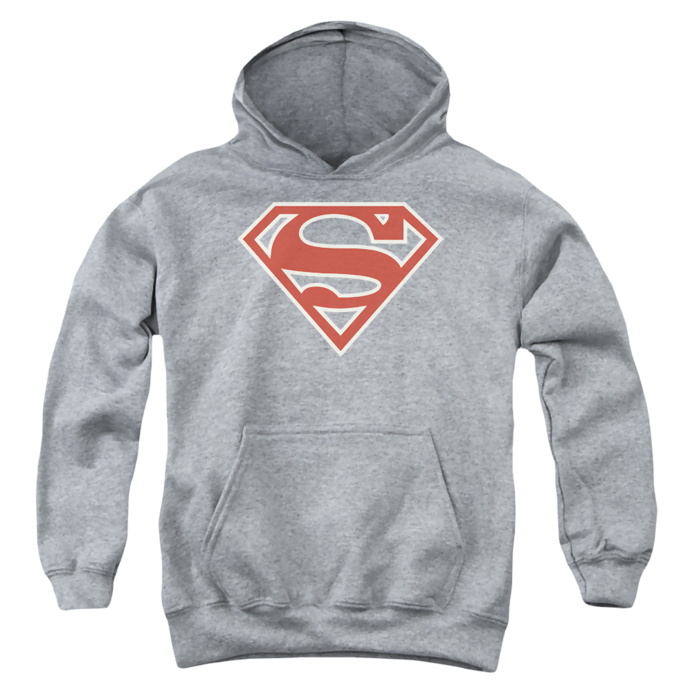 Superman Crimson & Cream Shield - Youth Hoodie Youth Hoodie (Ages 8-12) Superman   