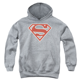 Superman Crimson & Cream Shield - Youth Hoodie Youth Hoodie (Ages 8-12) Superman   