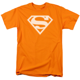 Superman Orange & White Shield - Men's Regular Fit T-Shirt Men's Regular Fit T-Shirt Superman   