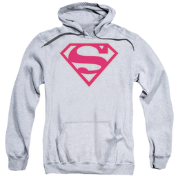 Superman Crimson & Gray Shield - Pullover Hoodie Pullover Hoodie Superman   